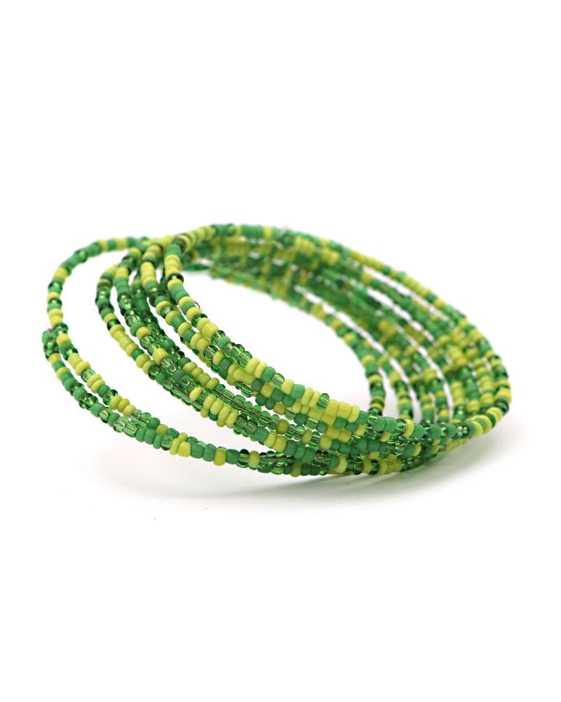 Paje Green Beaded Bracelet