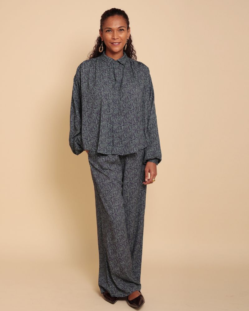 Jerigole Wide Leg Printed Trouser