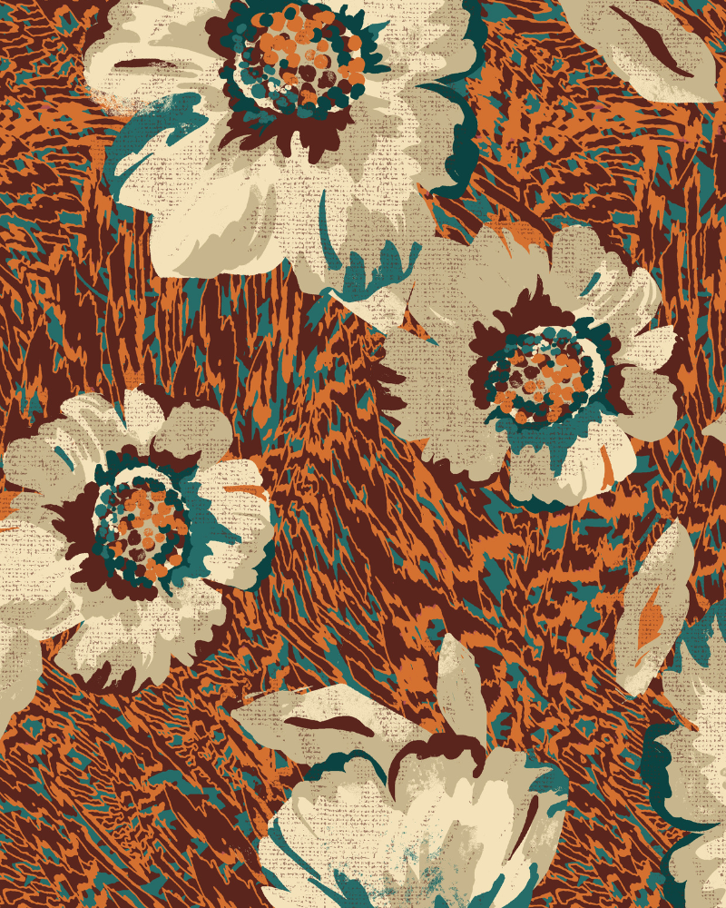 Olmoti Long Sleeve Floral Print Jumpsuit