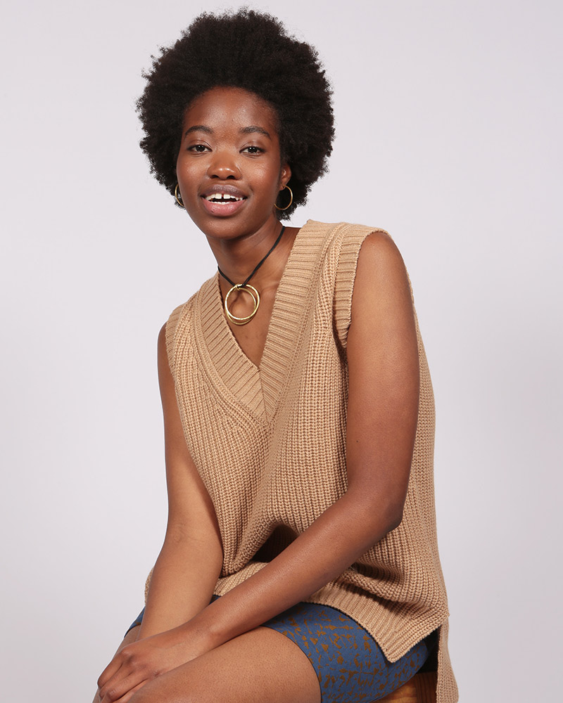 Lado Mid Length Fawn Vest