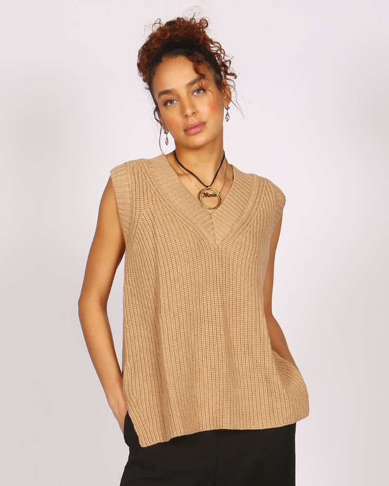 Lado Mid Length Fawn Vest