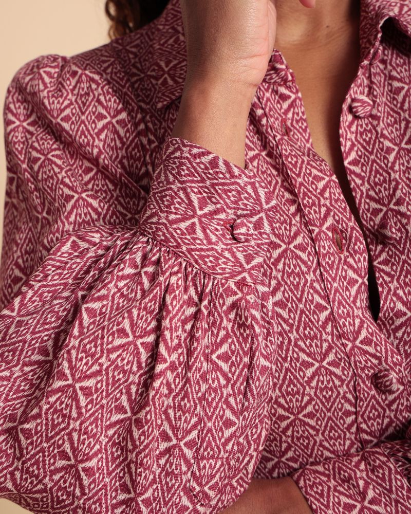 Olmoti Long Sleeve Printed Jumpsuit