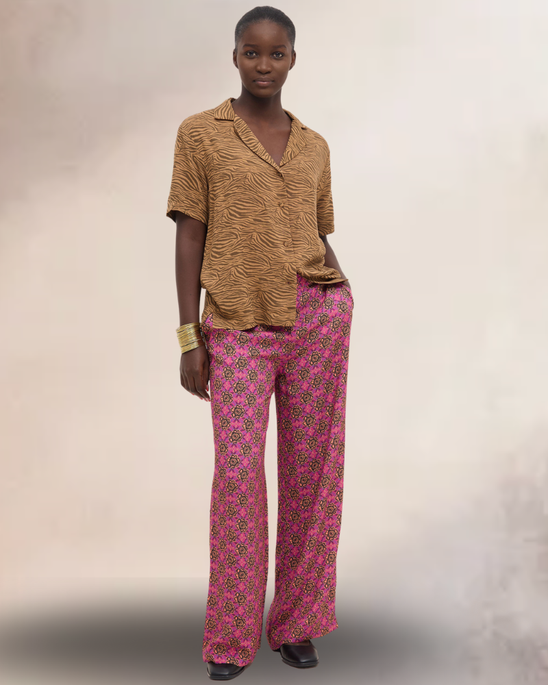 Jerigole Printed Wide Leg Trouser