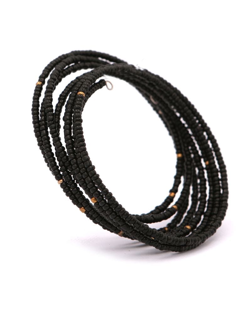 Paje Black Beaded Bracelet