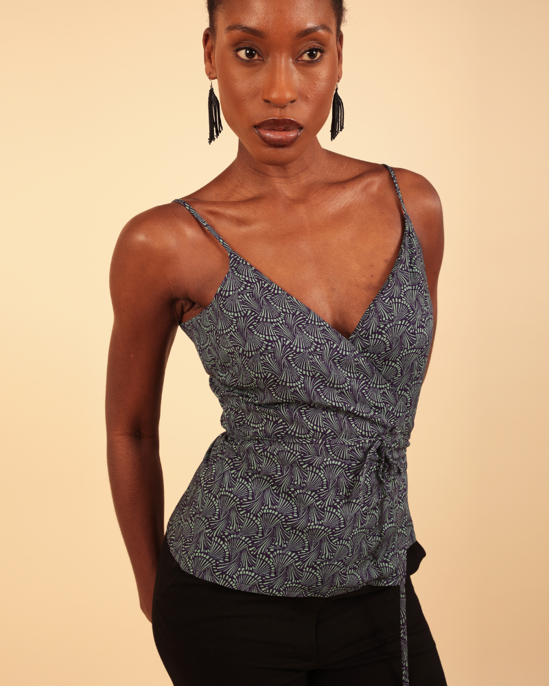 Dubba Strappy Wrap Top