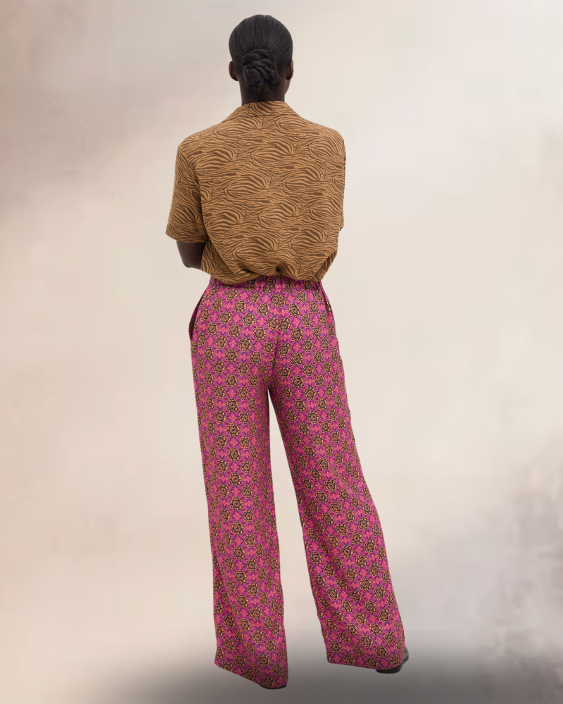 Jerigole Floral Printed Wide Leg Trouser