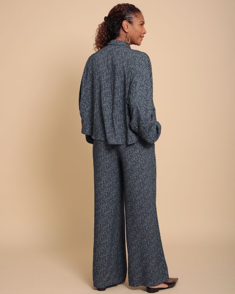 Jerigole Wide Leg Printed Trouser