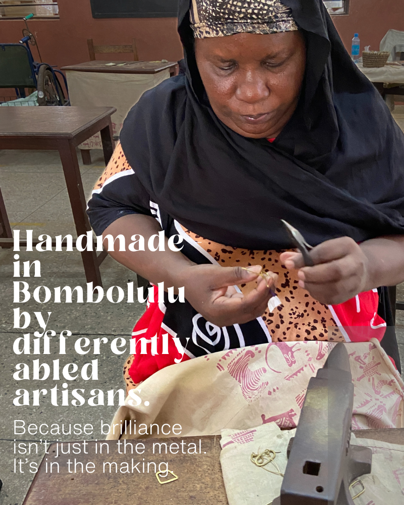 Shimoni Recycled Brass Earrings