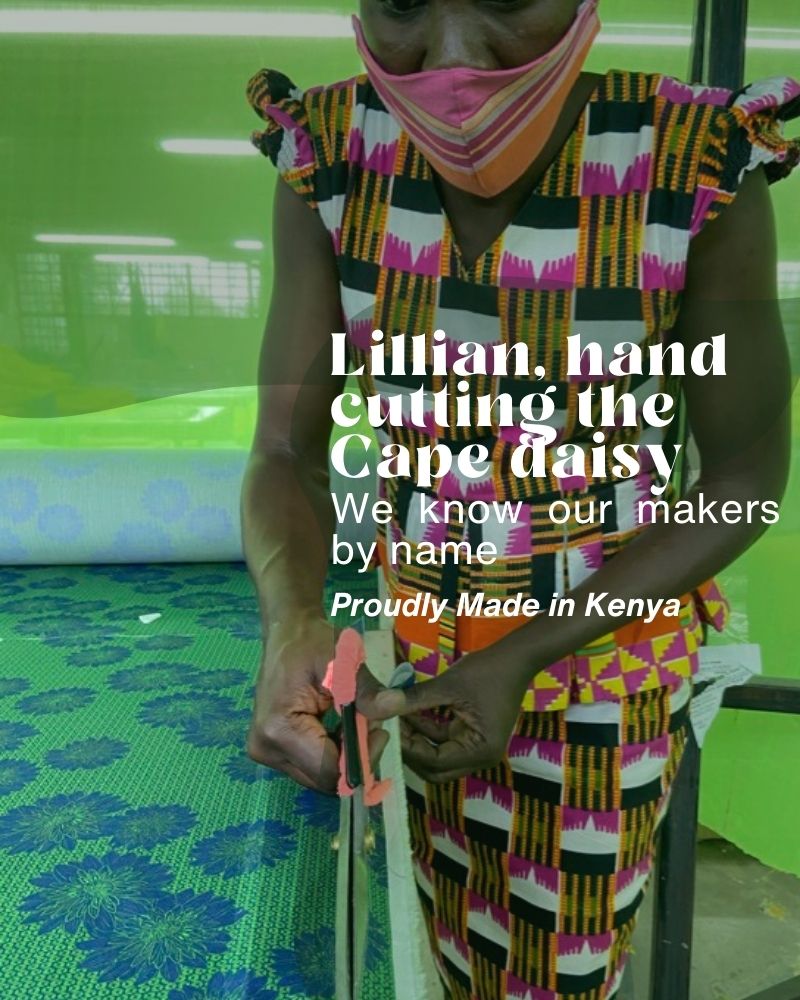 Agou Blue Daisy Print Jumpsuit