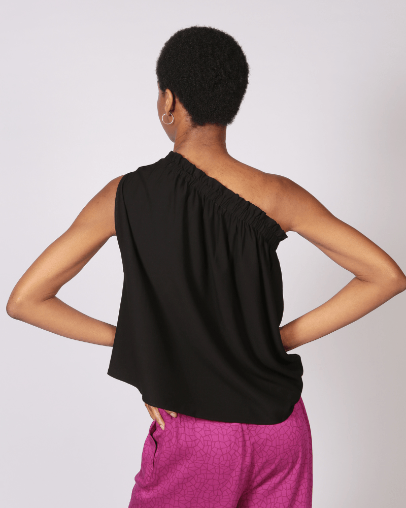 Moco Lenzing™ Ecovero™ Black Off The Shoulder Top