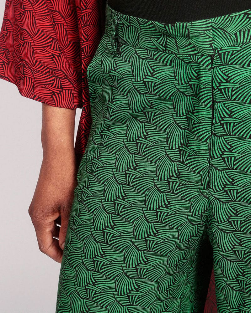 Ancua Lenzing™ Ecovero™ Green Wide Leg Trouser