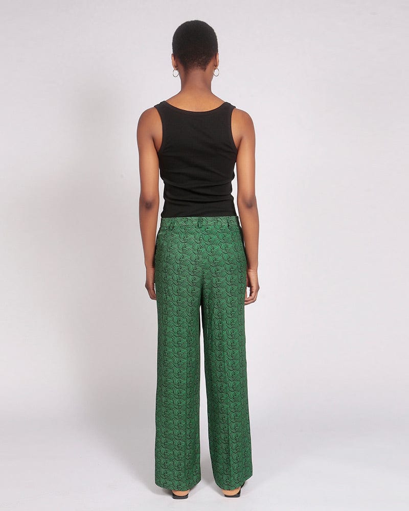 Ancua Lenzing™ Ecovero™ Green Wide Leg Trouser