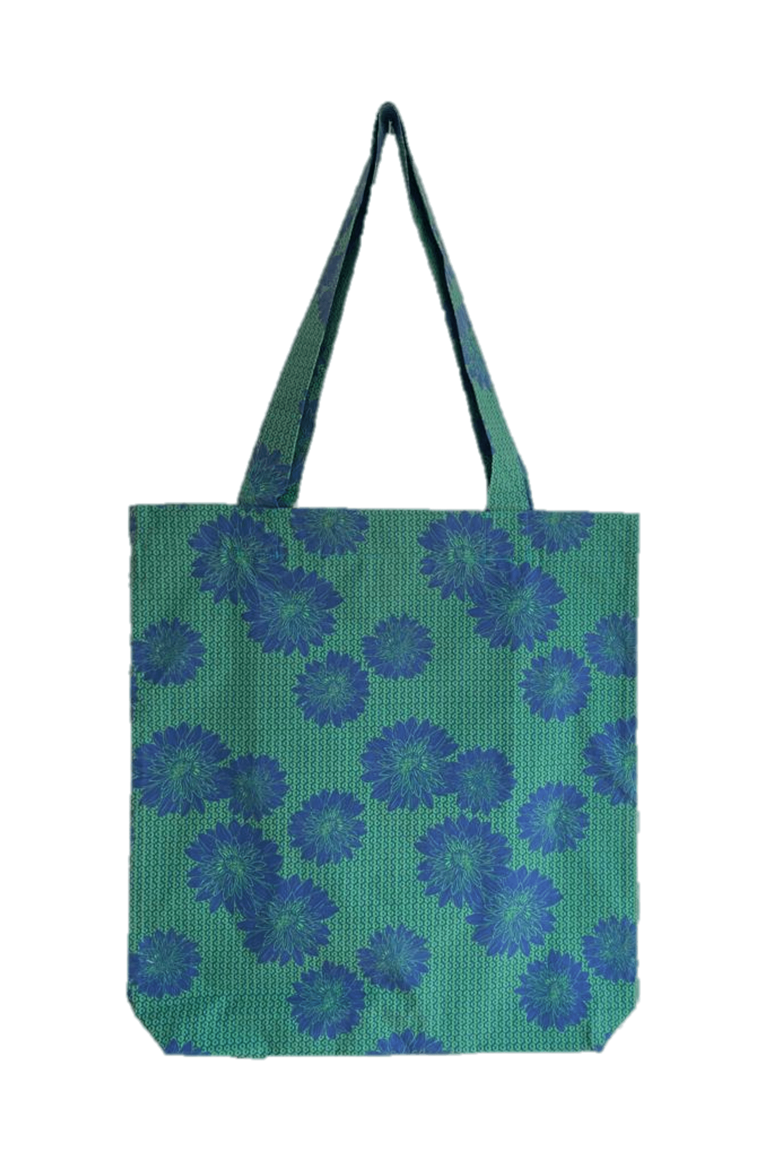 Yambe Blue Daisy Print Shopper