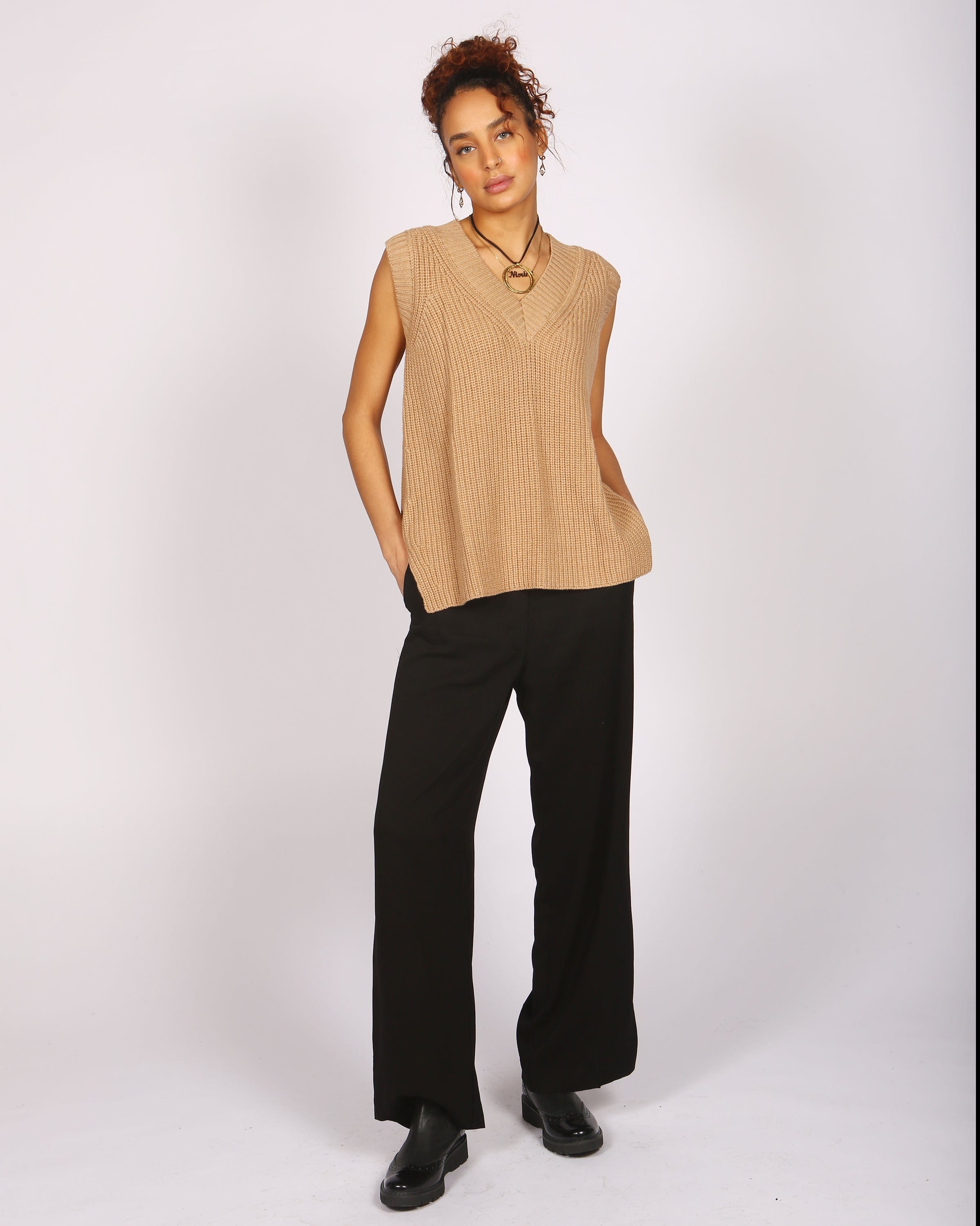 Lado Mid Length Fawn Vest