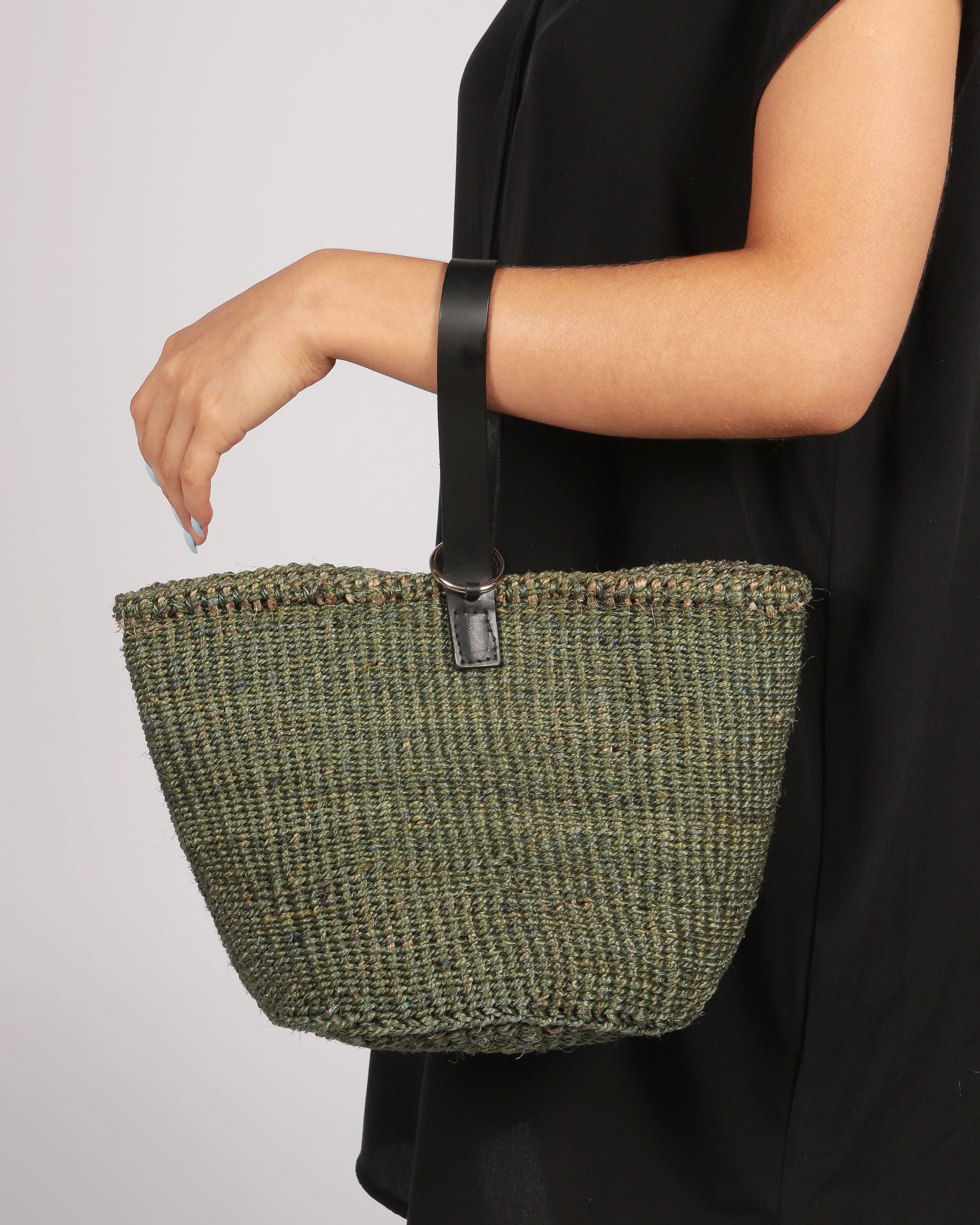 Shanzu Green Single Strap Basket