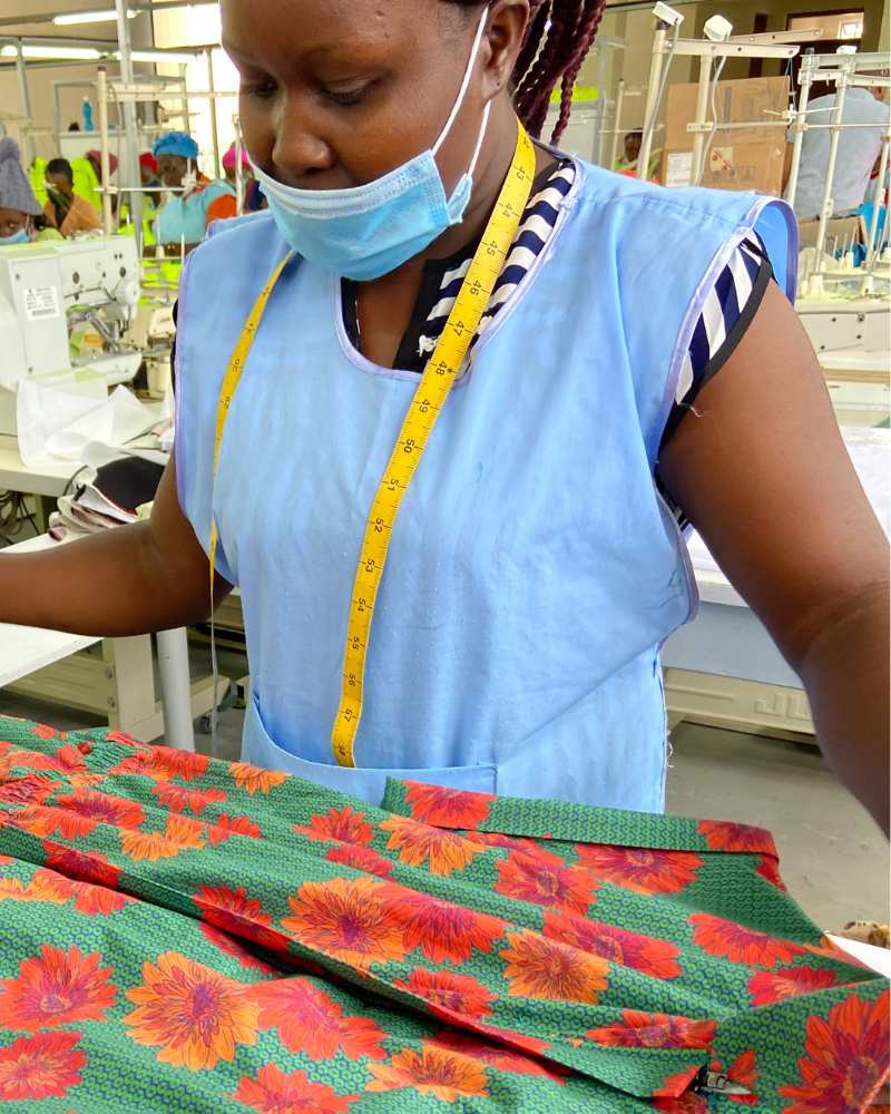 Agou Red Daisy Print Jumpsuit