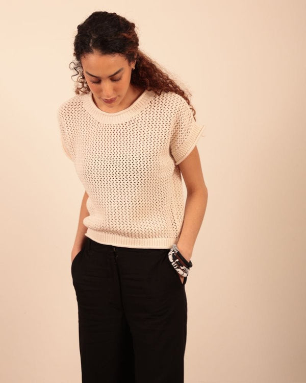 Tarso Crochet Style  Pop Over Sweater