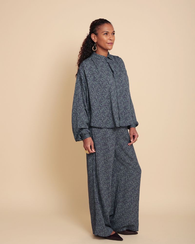 Jerigole Wide Leg Printed Trouser