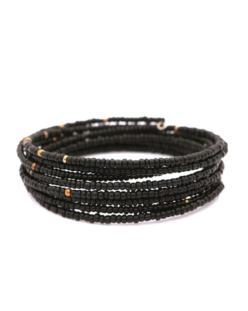 Paje Black Beaded Bracelet