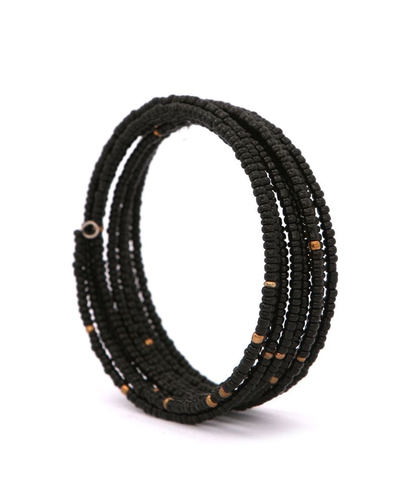 Paje Black Beaded Bracelet