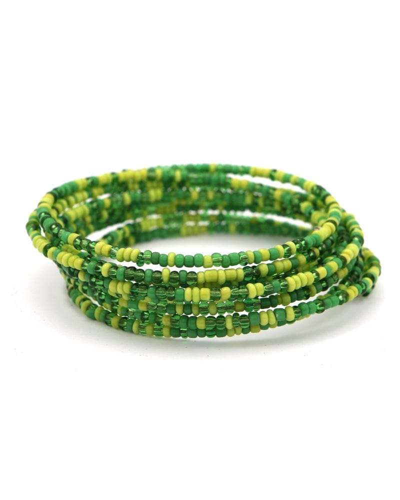 Paje Green Beaded Bracelet