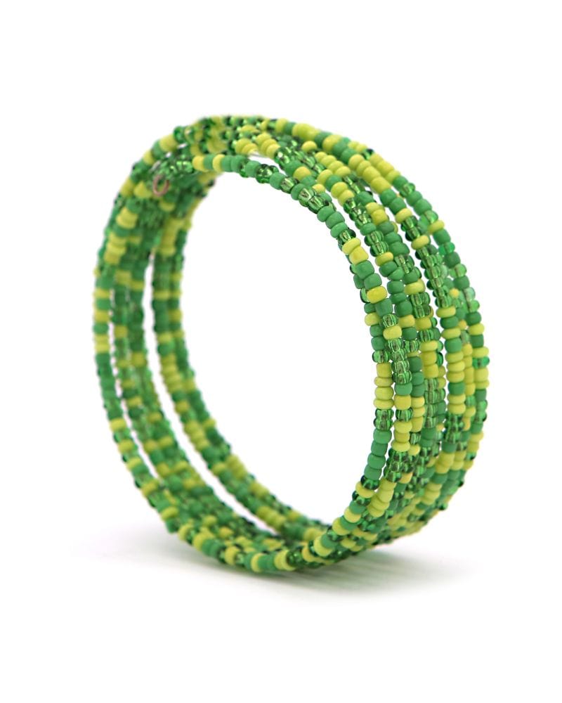 Paje Green Beaded Bracelet