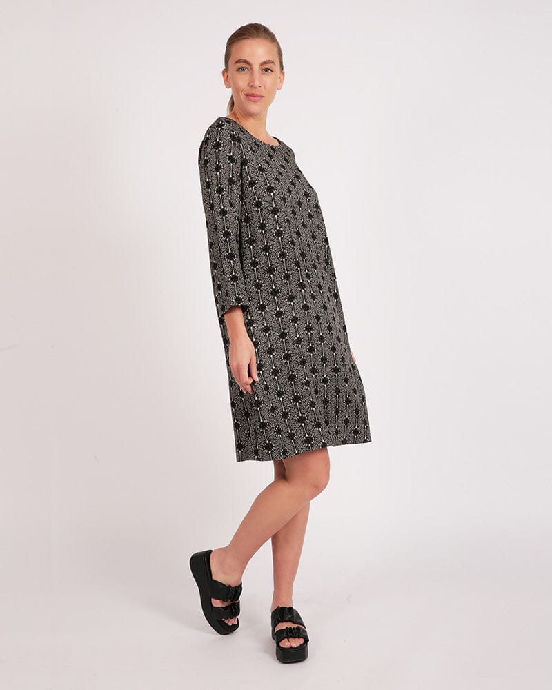 Bale Butterfly Print A-Line Dress