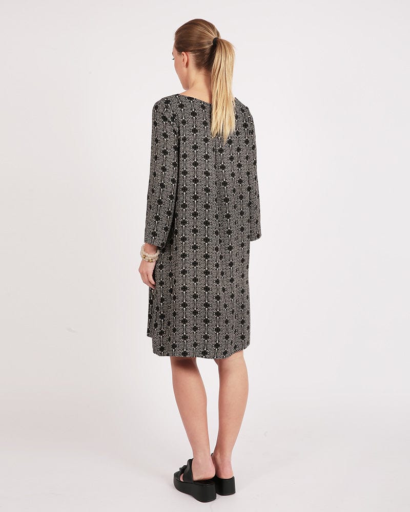 Bale Butterfly Print A-Line Dress