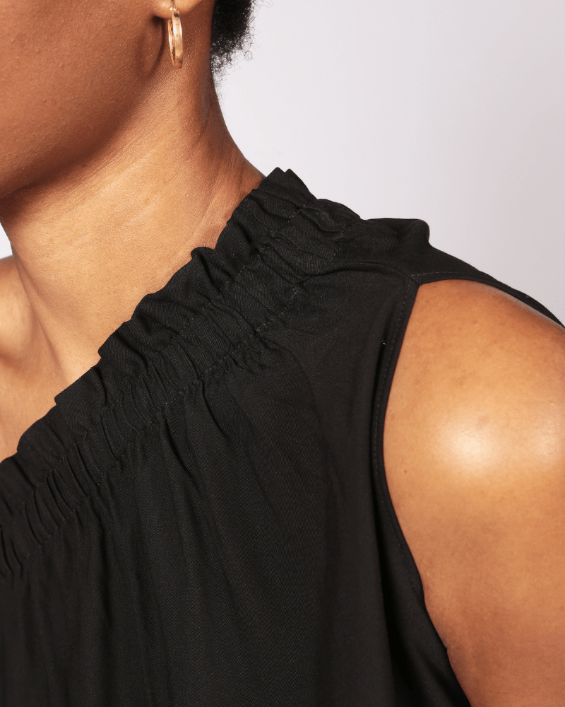 Moco Lenzing™ Ecovero™  Black Off  The Shoulder Top