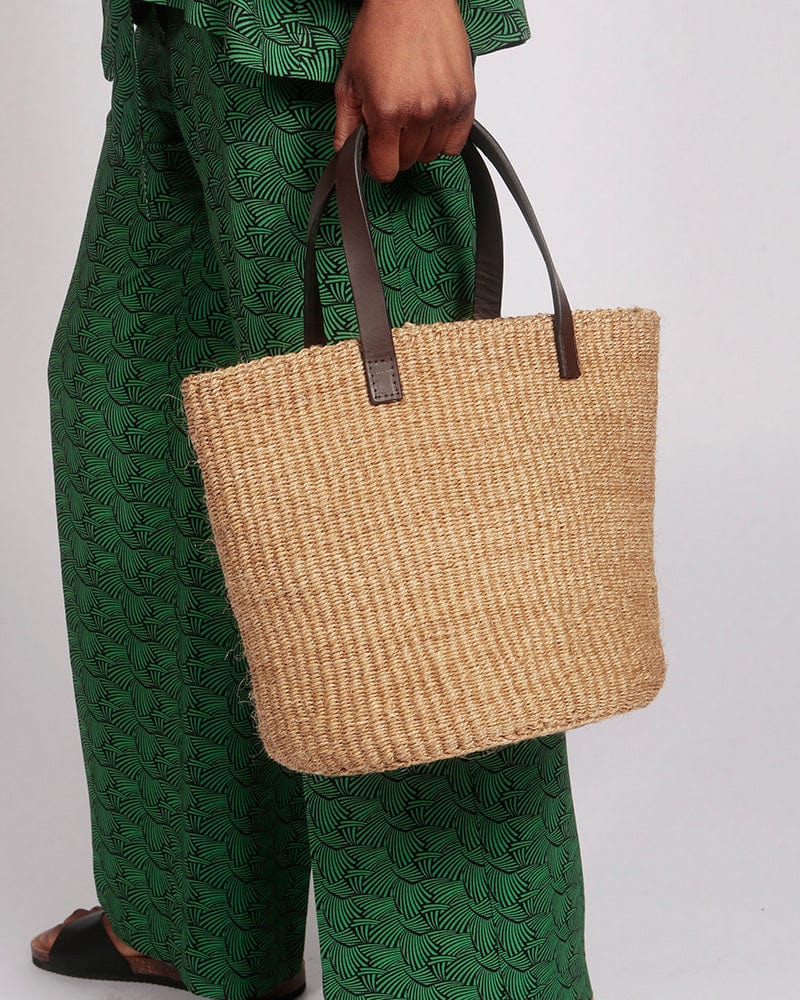 Funzi Natural Long Double Strap Basket