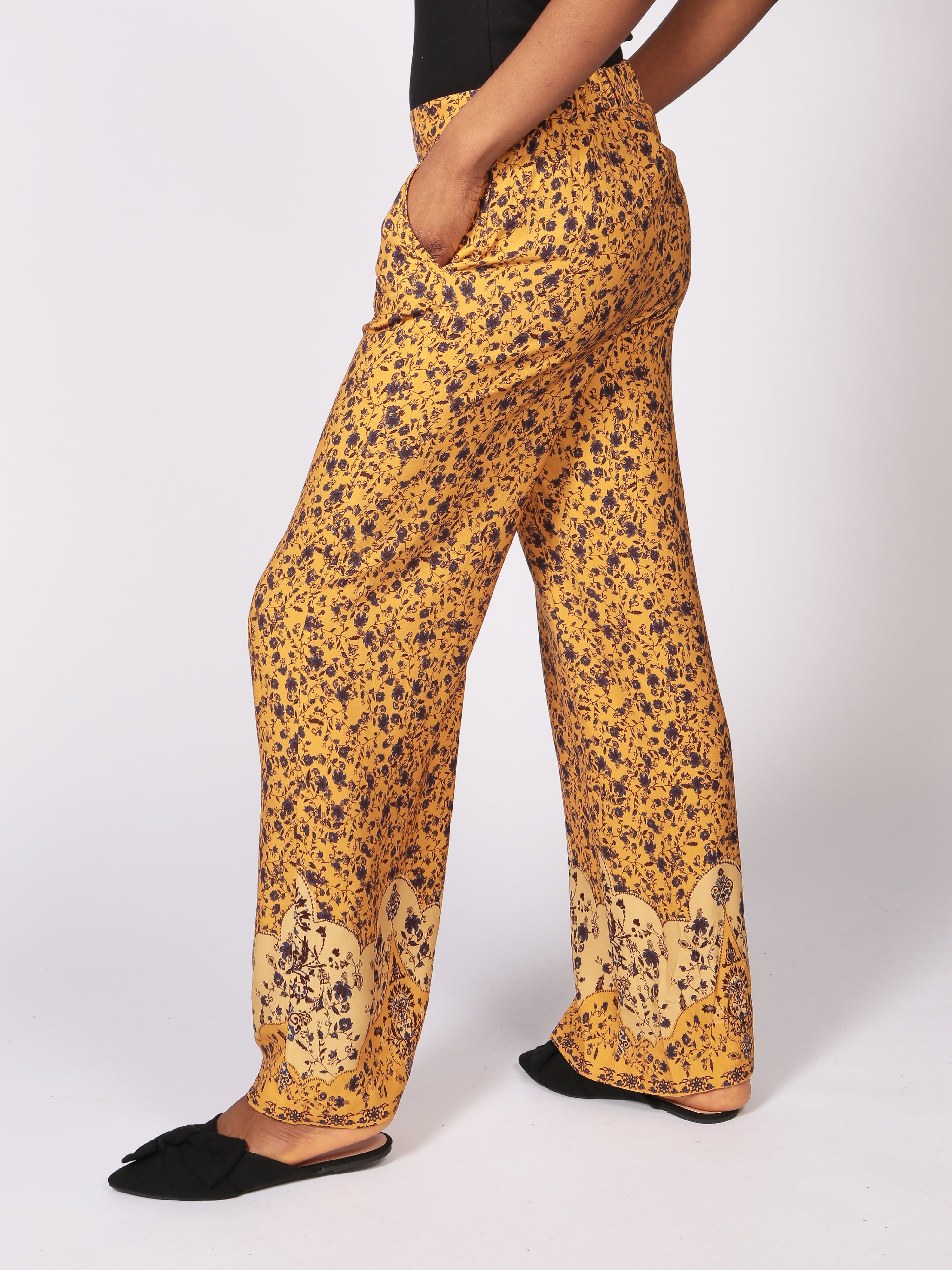 Bwahit Lenzing™ Ecovero™ Floral Wide Leg Trouser