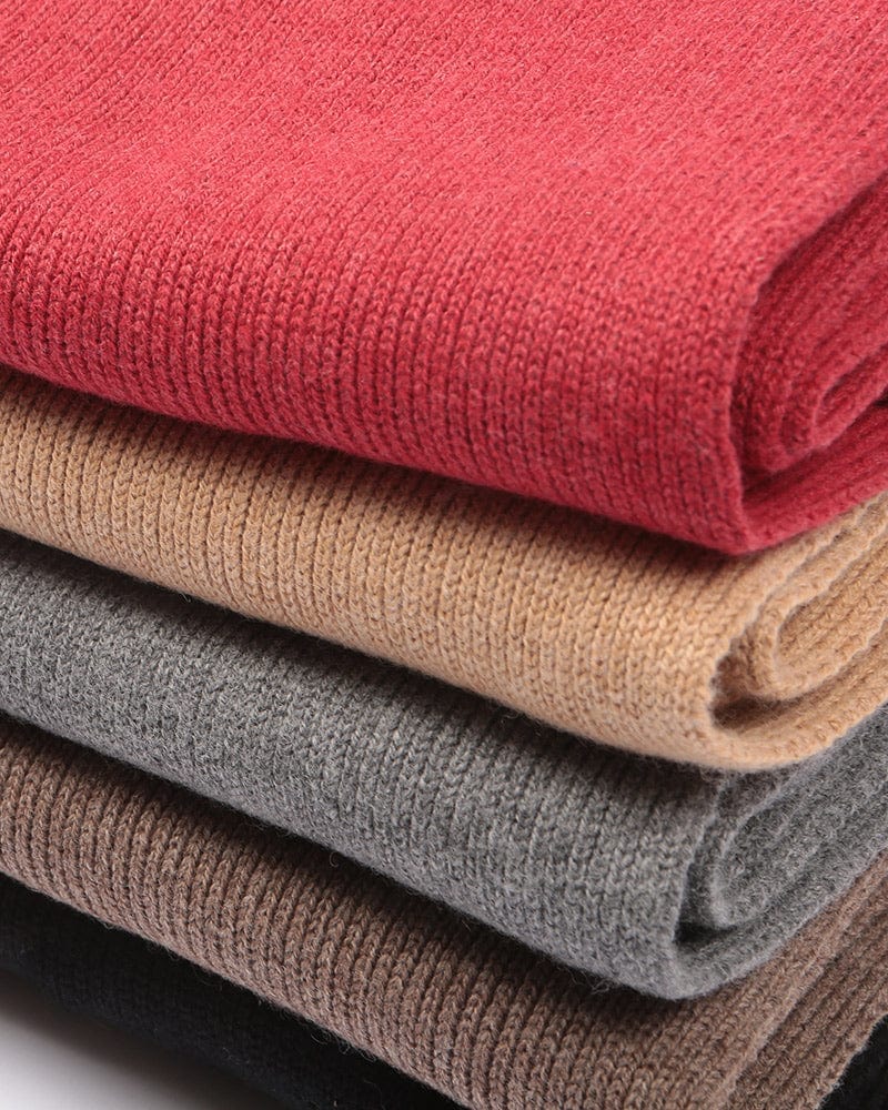 Saadani Knitted Ribbed Grey Scarf In Responsible Wool & Organic Cotton
