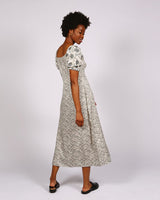 Redi Lenzing™ Ecovero™ Printed Short Sleeve Cream Dress