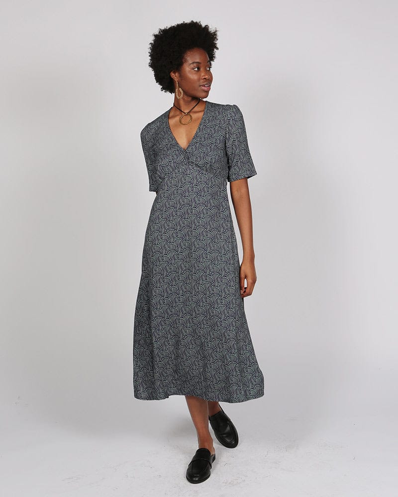 Mashai Lenzing™ Ecovero™ Printed Short Sleeve Midi Dress