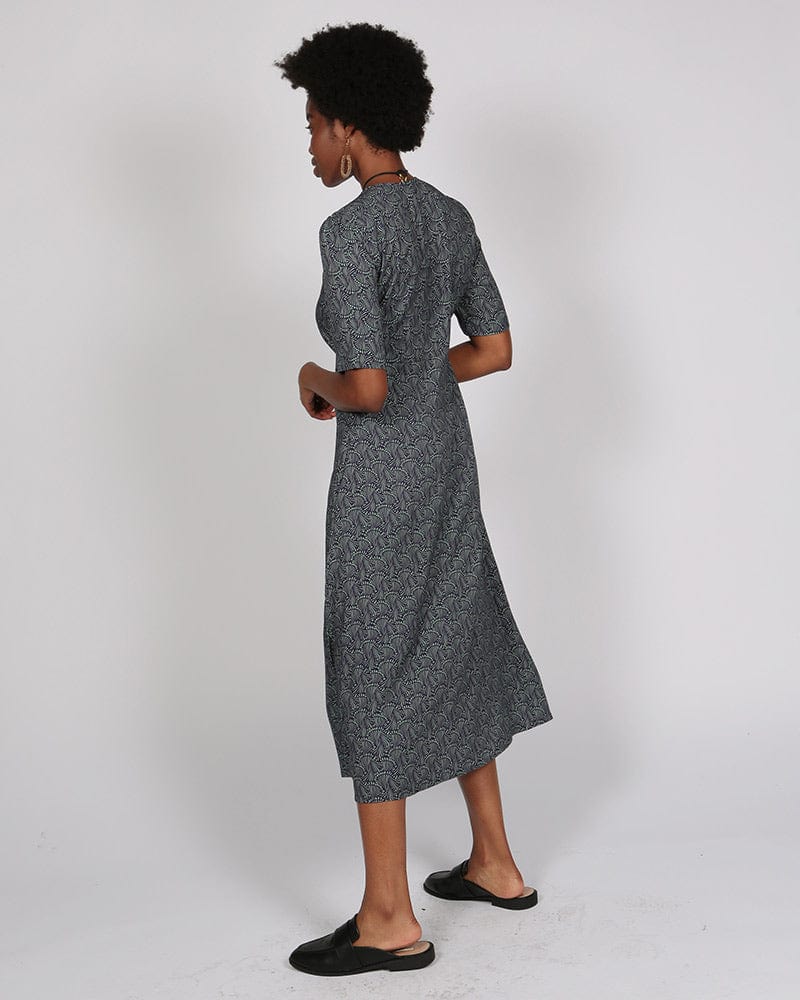 Mashai Lenzing™ Ecovero™ Printed Short Sleeve Midi Dress