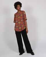 Eburu Lenzing™ Ecovero™  Short Sleeve Gazania Print Shirt