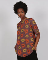 Eburu Lenzing™ Ecovero™  Short Sleeve Gazania Print Shirt