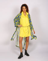 Batian Lenzing™ Ecovero™ Yellow Print Long Kimono