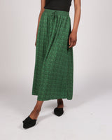 Choqa Lenzing™ Ecovero™ Green Printed Elasticated  Skirt