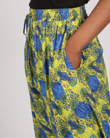 Choqa Lenzing™ Ecovero™ Yellow Printed Elasticated Skirt